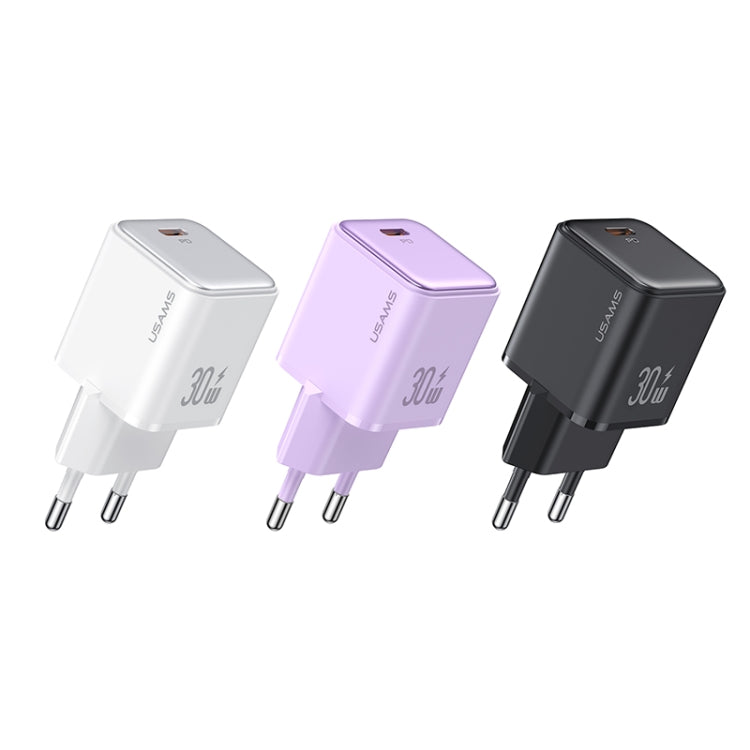 USAMS US-CC186 PD 30W USB-C/Type-C Single Port Electroplating Charger, EU Plug My Store