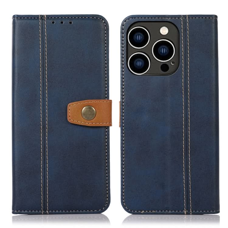 Stitching Thread Calf Texture Leather Phone Case, Series 2