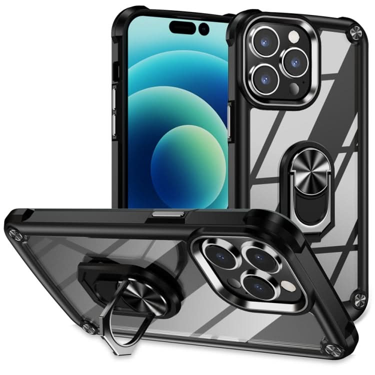 TPU + PC Lens Protection Phone Case with Ring Holder, Series 2