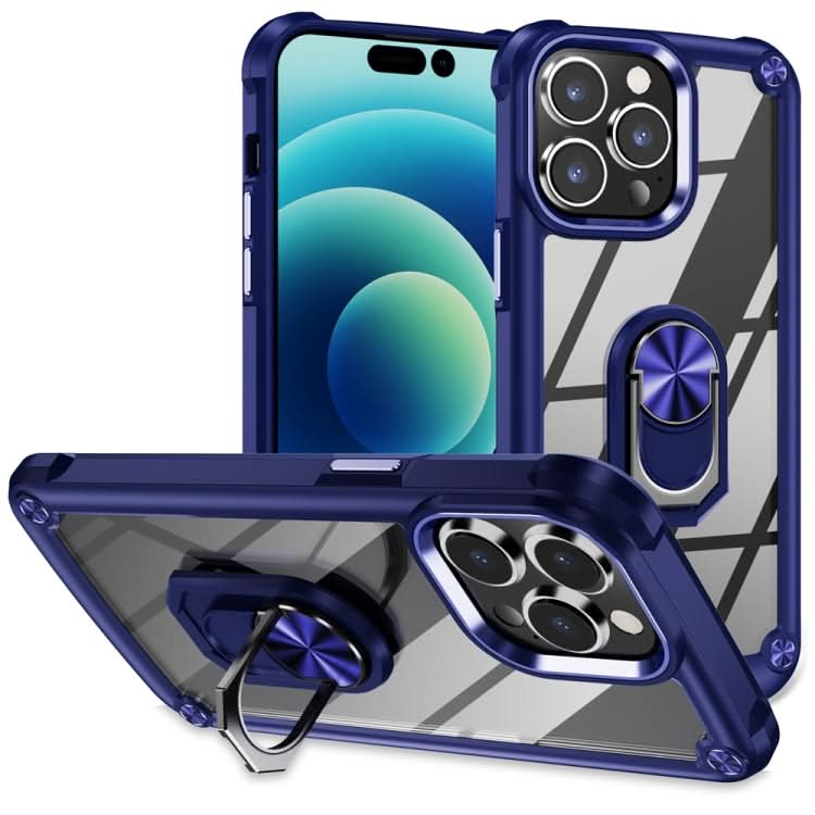 TPU + PC Lens Protection Phone Case with Ring Holder, Series 2