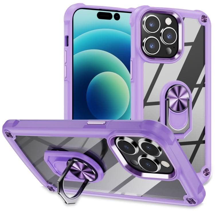 TPU + PC Lens Protection Phone Case with Ring Holder, Series 2