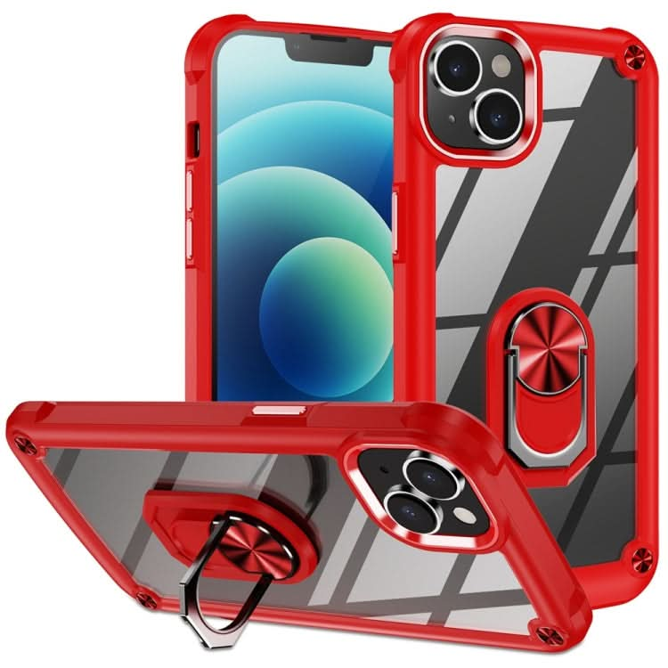 TPU + PC Lens Protection Phone Case with Ring Holder, Series 1