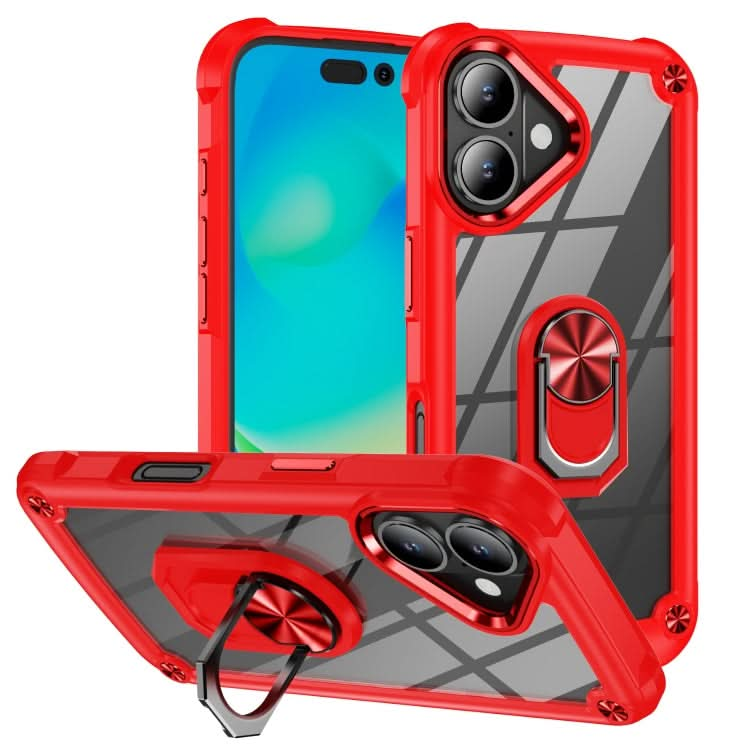 TPU + PC Lens Protection Phone Case with Ring Holder, Series 1