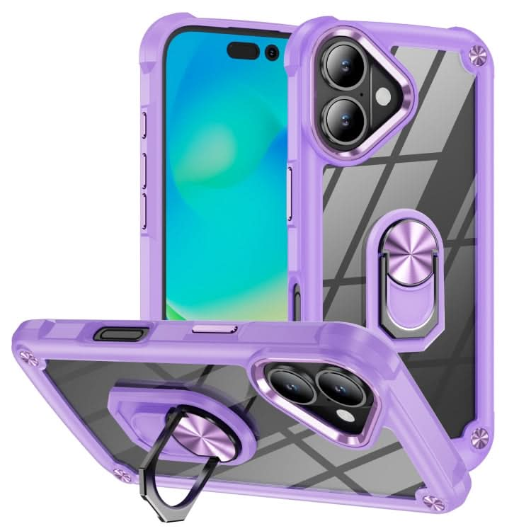 TPU + PC Lens Protection Phone Case with Ring Holder, Series 1