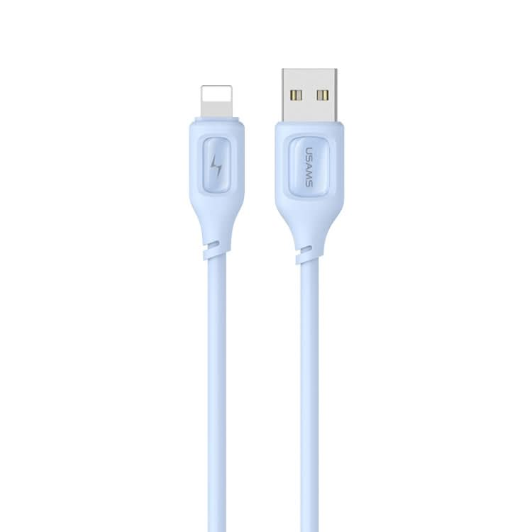 USAMS US-SJ618 2.4A USB to 8 Pin Silicone Data Cable, Length: 1m