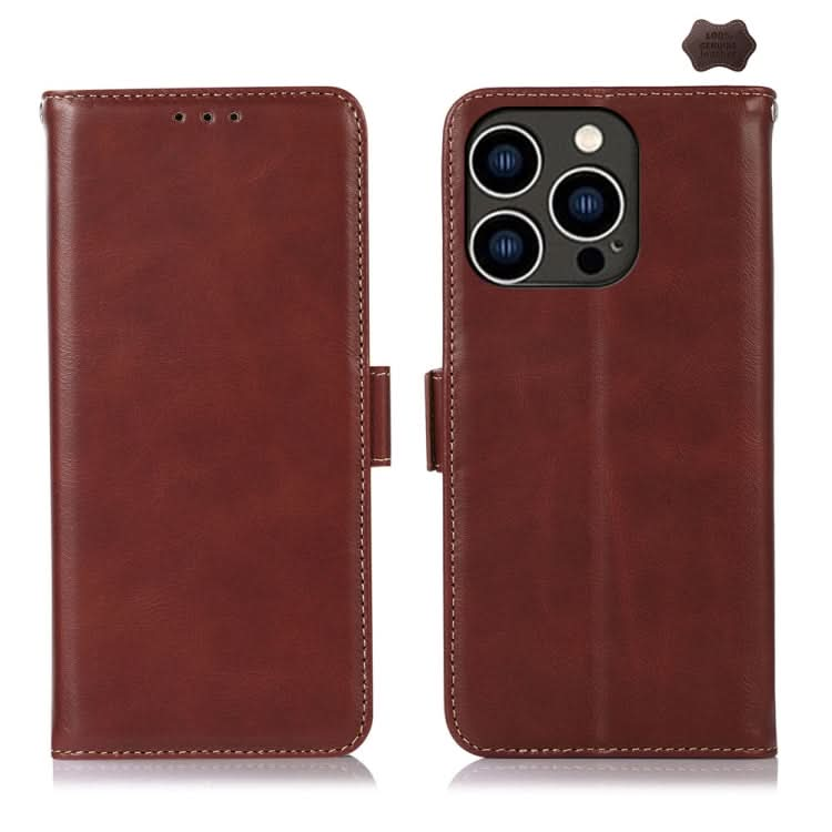 Crazy Horse Top Layer Cowhide Leather Phone Case, Series 1