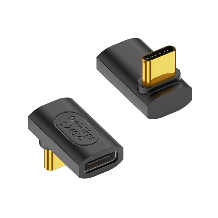 40Gbps 240W USB-C / Type-C Female to USB-C / Type-C Male 3D Bend Adapter-Reluova