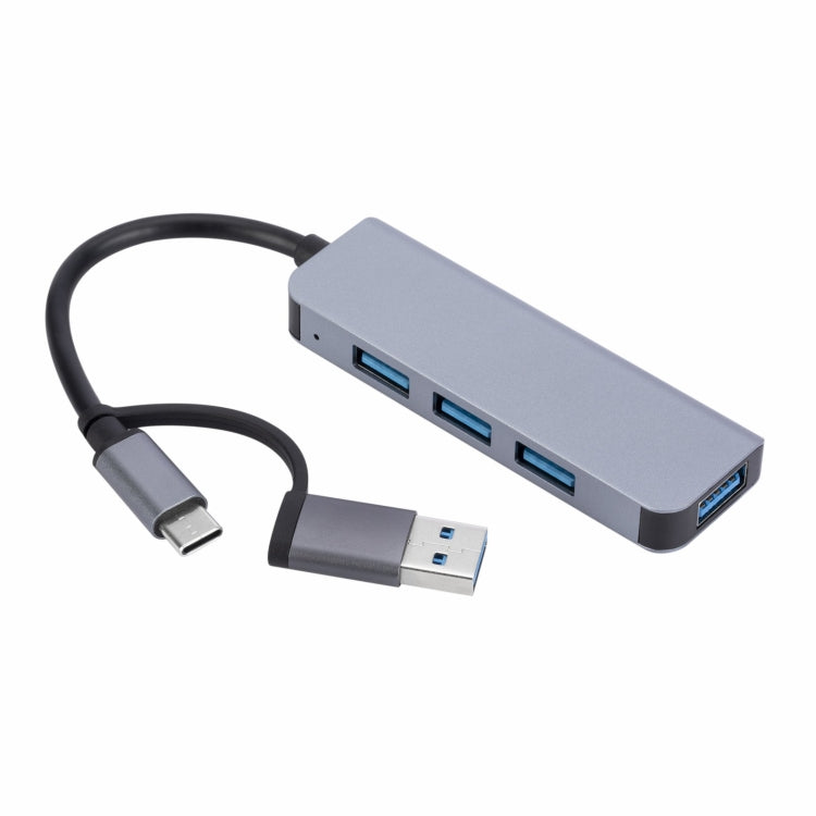 2301 4 in 1 USB+USB-C/Type-C to USB Multi-function Docking Station HUB Adapter-Reluova