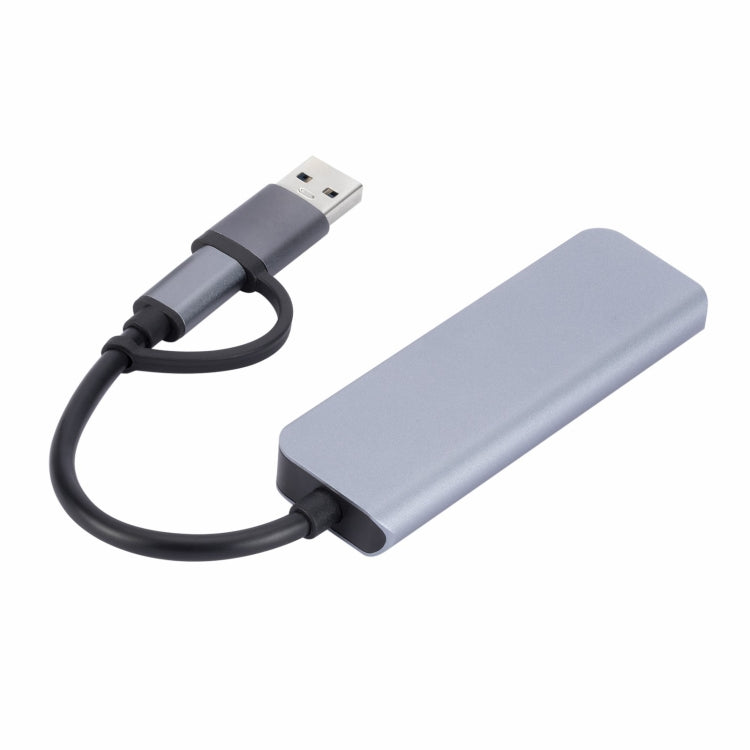 2301 4 in 1 USB+USB-C/Type-C to USB Multi-function Docking Station HUB Adapter-Reluova