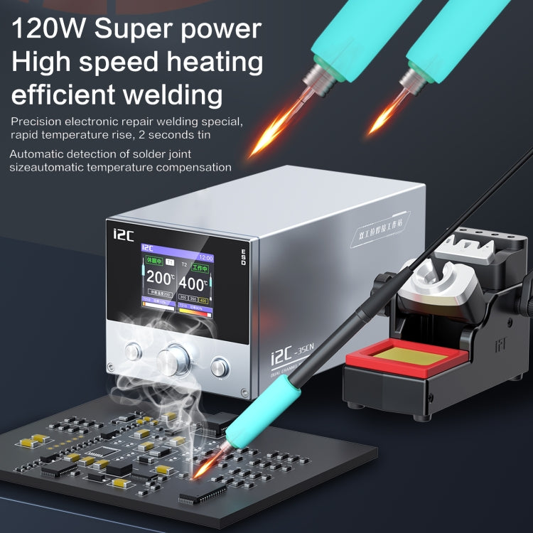 i2C 3SCN Intelligent Double Welding Station with RS100 Base