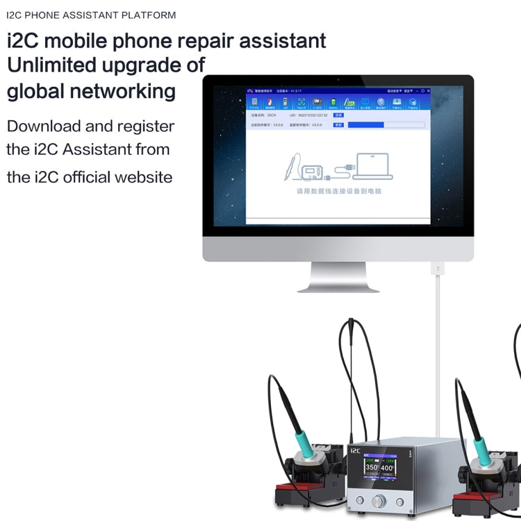 i2C 3SCN Intelligent Double Welding Station with RS100 Base