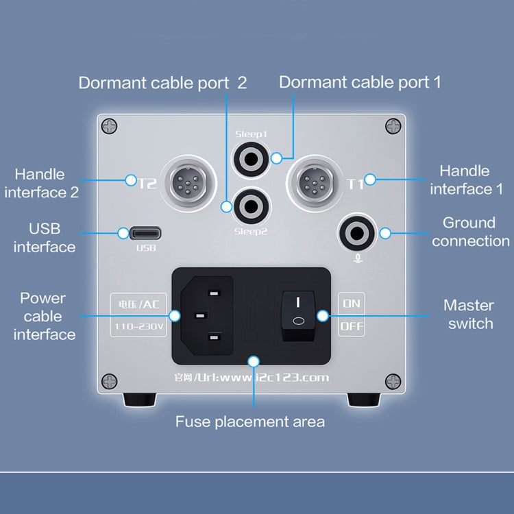 i2C 3SCN Intelligent Double Welding Station with RS100 Base