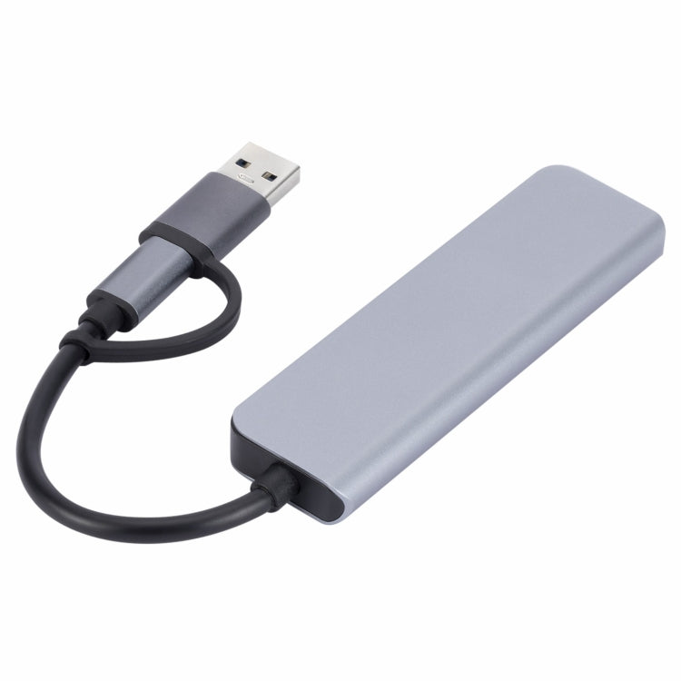 2302 5 in 1 USB+USB-C/Type-C to USB Multi-function Docking Station HUB Adapter-Reluova