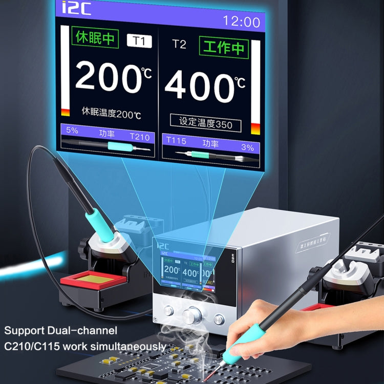 i2C 3SCN Intelligent Double Welding Station with RS300 Base