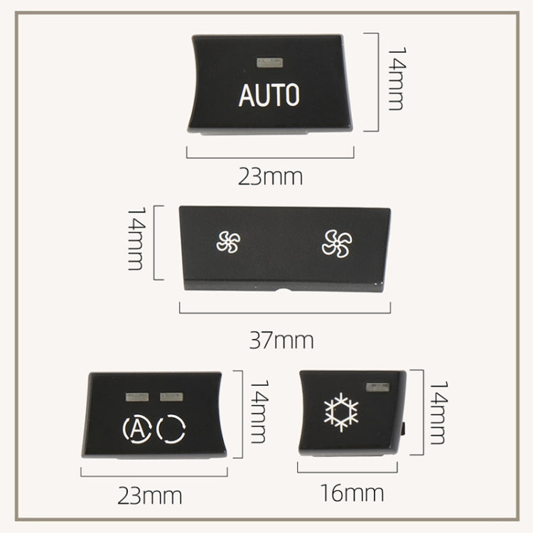 For BMW 1 Series / 3 Series / X1 / X3 Left Driving Car Air Conditioner Panel Switch Button