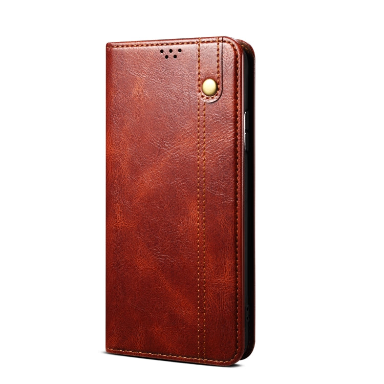 Oil Wax Crazy Horse Texture Leather Phone Case My Store