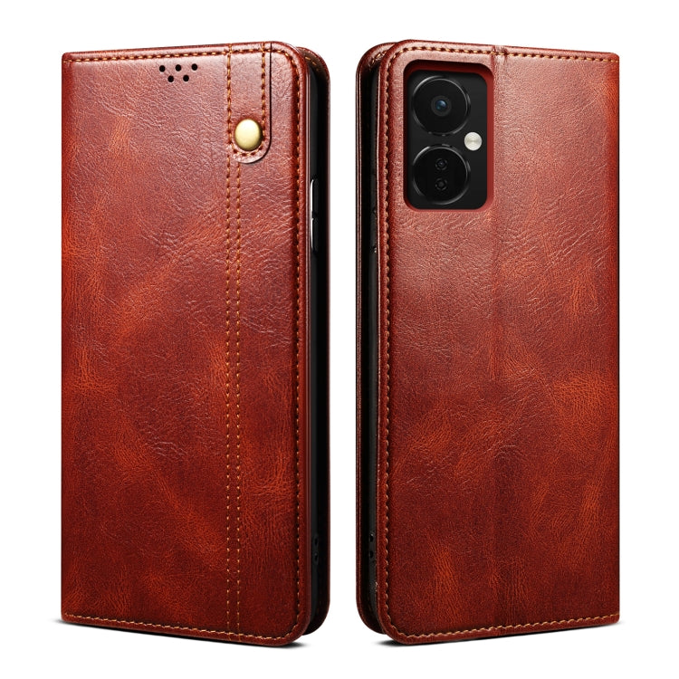 Oil Wax Crazy Horse Texture Leather Phone Case My Store