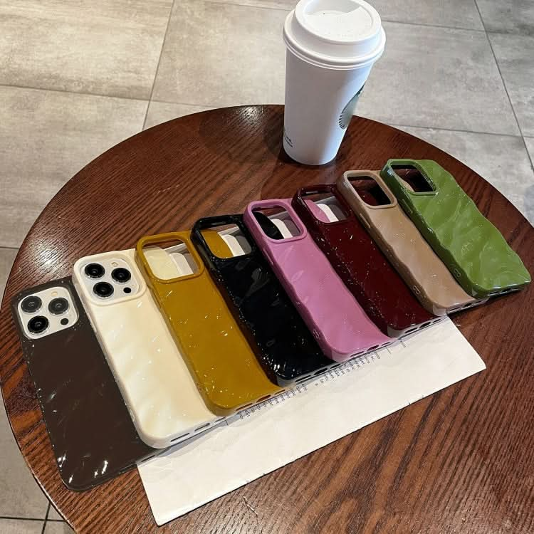 Solid Color Wave Texture TPU Phone Case, Series 6