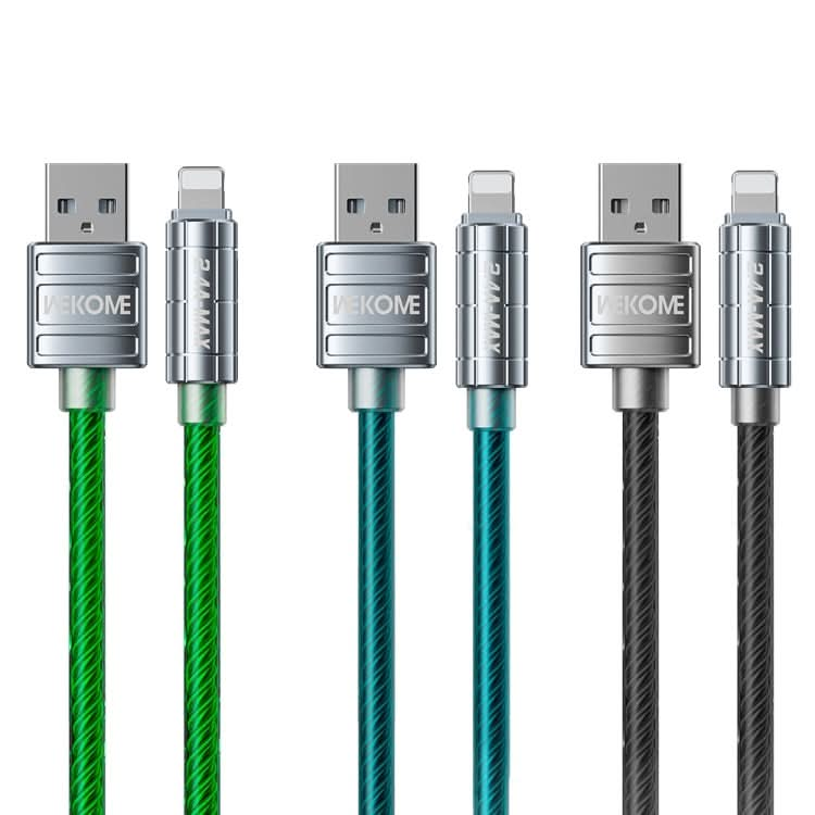 WK WDC-203i 2.4A USB to 8 Pin Data Cable, Length: 1m