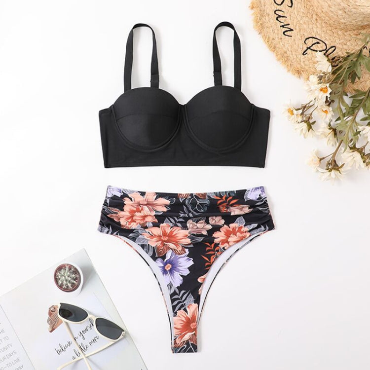 Woman Sexy High Waist Two Piece Bikini Swimsuit