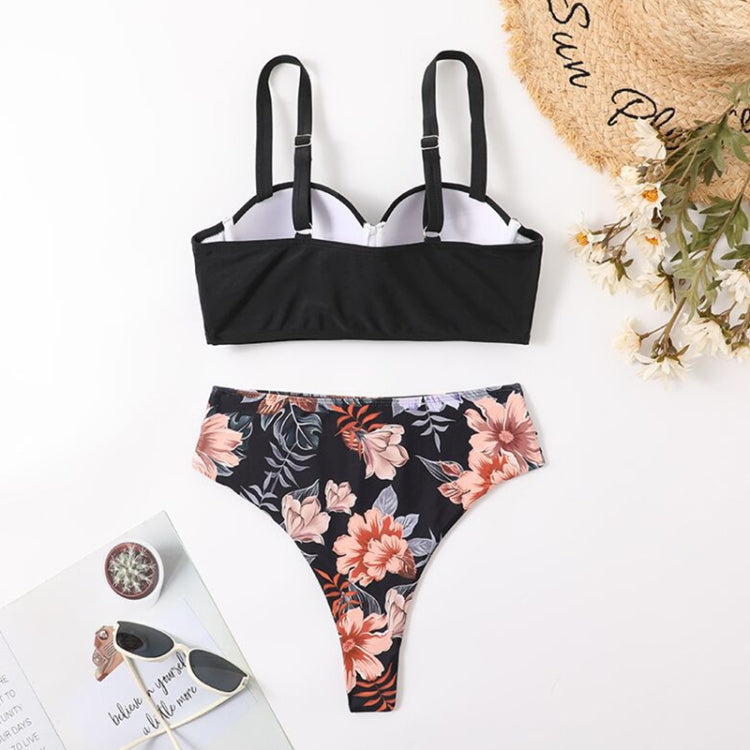 Woman Sexy High Waist Two Piece Bikini Swimsuit