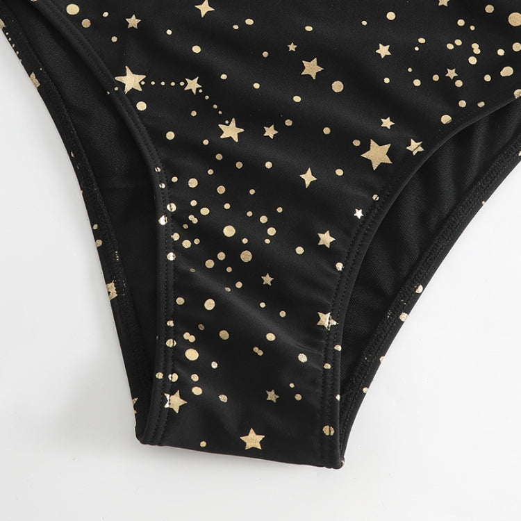 Woman Sexy Star Gilding One Piece Bikini Swimsuit