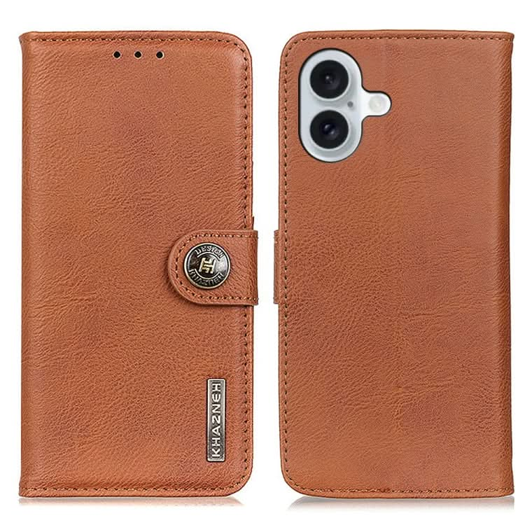 KHAZNEH Cowhide Texture Horizontal Flip Leather Phone Case, Series 2