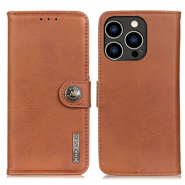 KHAZNEH Cowhide Texture Horizontal Flip Leather Phone Case, Series 1