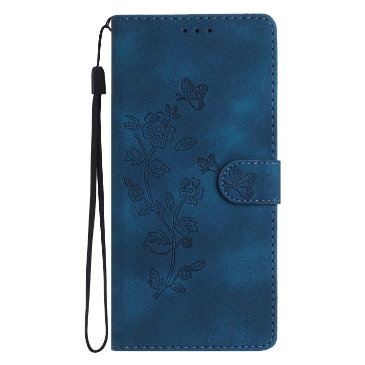 Flower Butterfly Embossing Pattern Leather Phone Case My Store