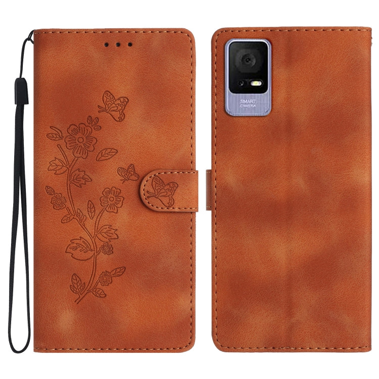 Flower Butterfly Embossing Pattern Leather Phone Case My Store