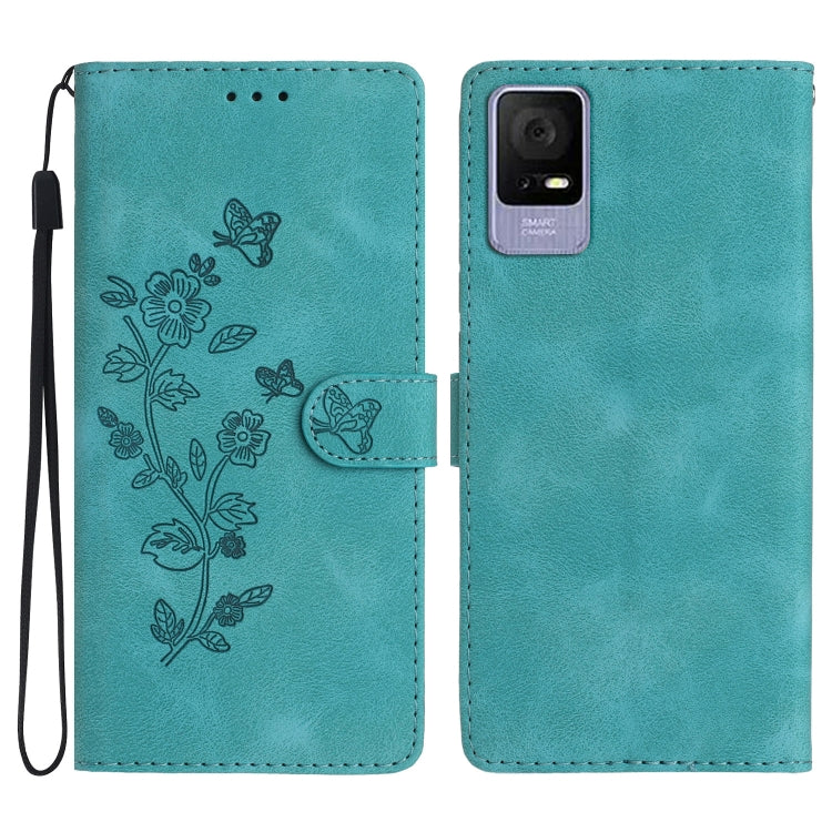 Flower Butterfly Embossing Pattern Leather Phone Case My Store