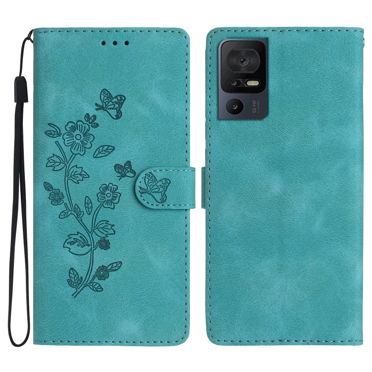 Flower Butterfly Embossing Pattern Leather Phone Case My Store