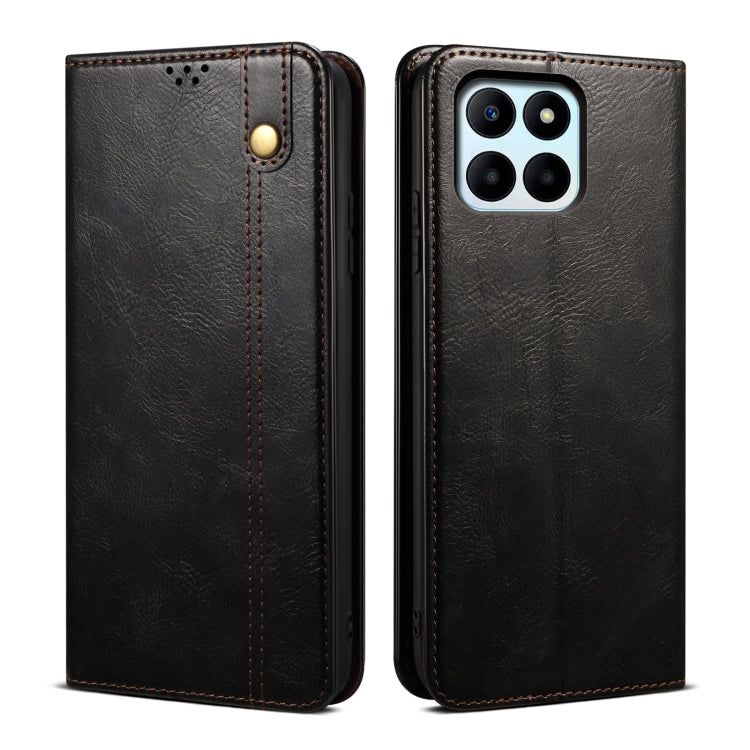 Oil Wax Crazy Horse Texture Leather Phone Case, Series 1