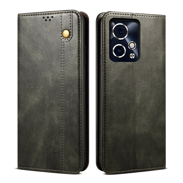 Oil Wax Crazy Horse Texture Leather Phone Case, Series 1