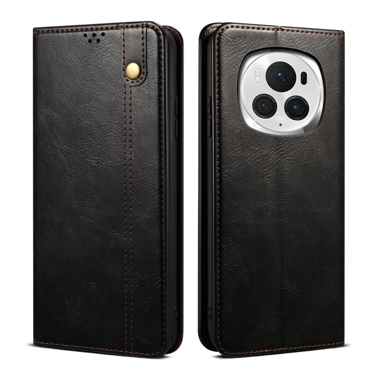 Oil Wax Crazy Horse Texture Leather Phone Case, Series 1