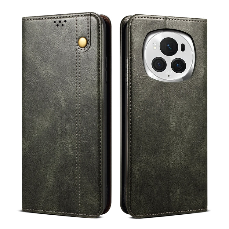 Oil Wax Crazy Horse Texture Leather Phone Case, Series 1