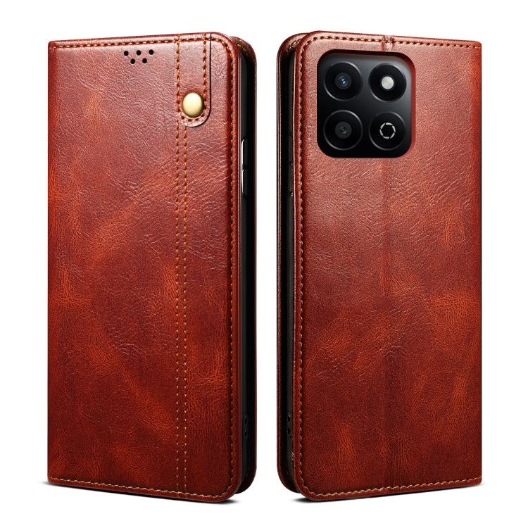 Oil Wax Crazy Horse Texture Leather Phone Case, Series 1