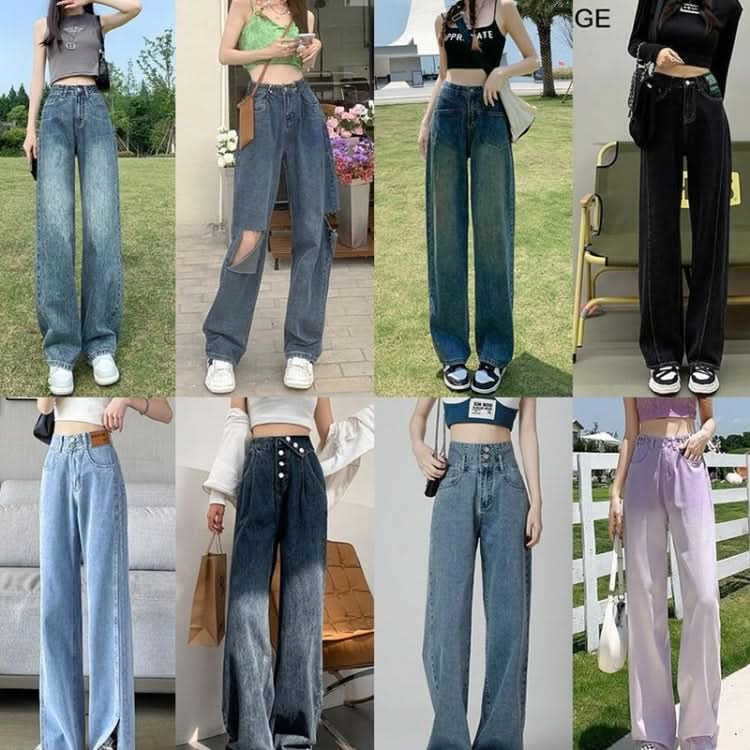 100-Pack Bulk Buy Jeans, Clearance Clothes Insanely Low Prices, Style and Size & Color Match Randomly