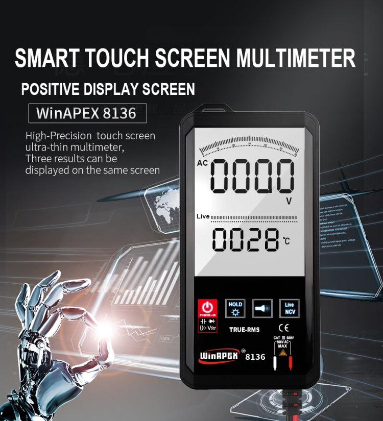 WinAPEX Smart Touch Screen Digital Multimeter Reluova