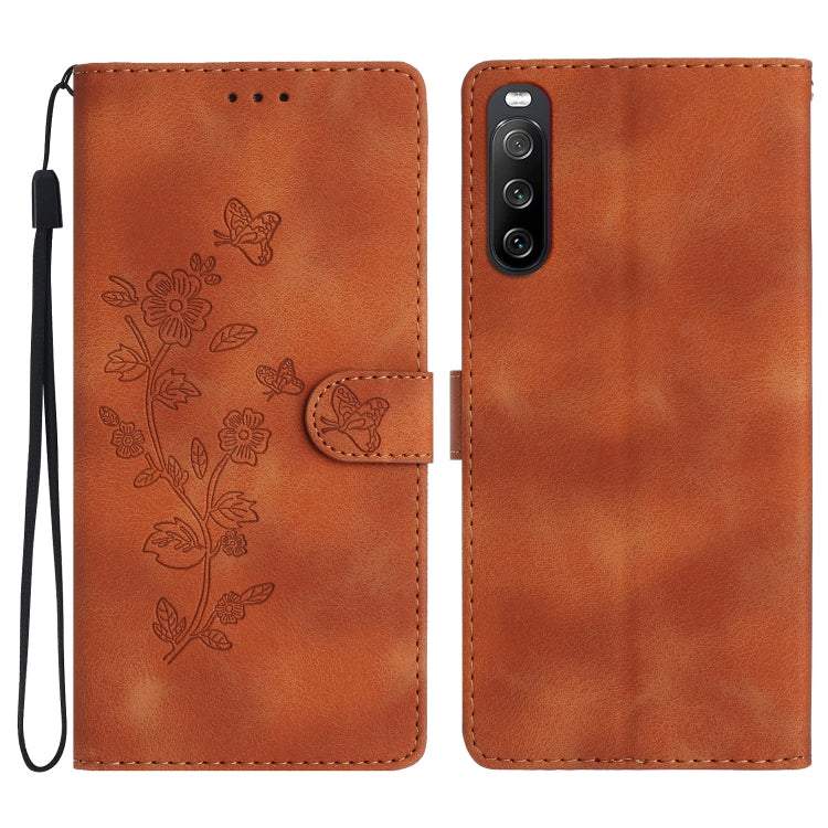 Flower Butterfly Embossing Pattern Leather Phone Case, Series 2