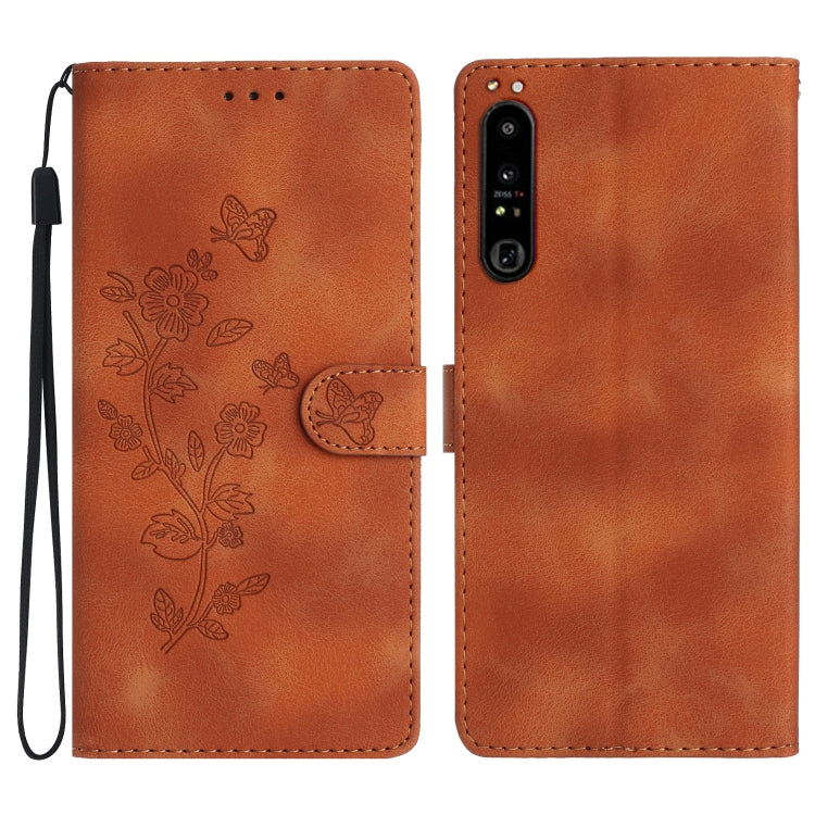 Flower Butterfly Embossing Pattern Leather Phone Case, Series 2