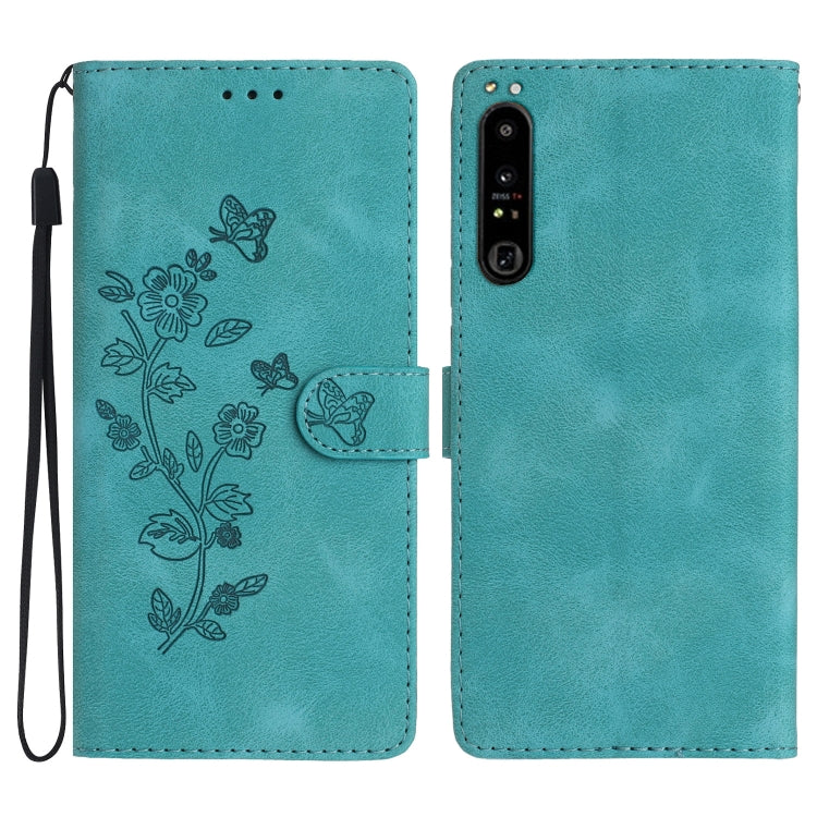 Flower Butterfly Embossing Pattern Leather Phone Case, Series 2