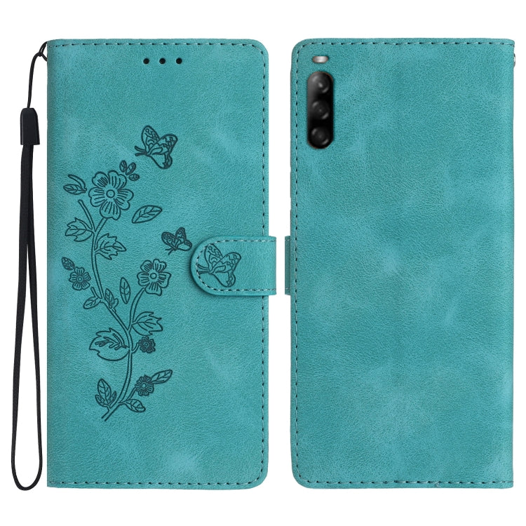 Flower Butterfly Embossing Pattern Leather Phone Case, Series 2