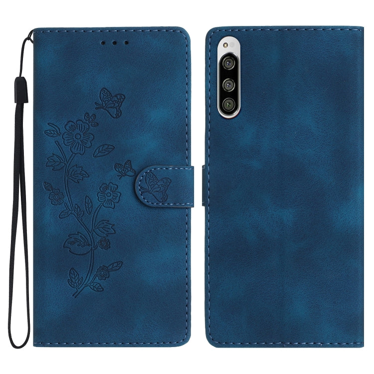 Flower Butterfly Embossing Pattern Leather Phone Case, Series 2