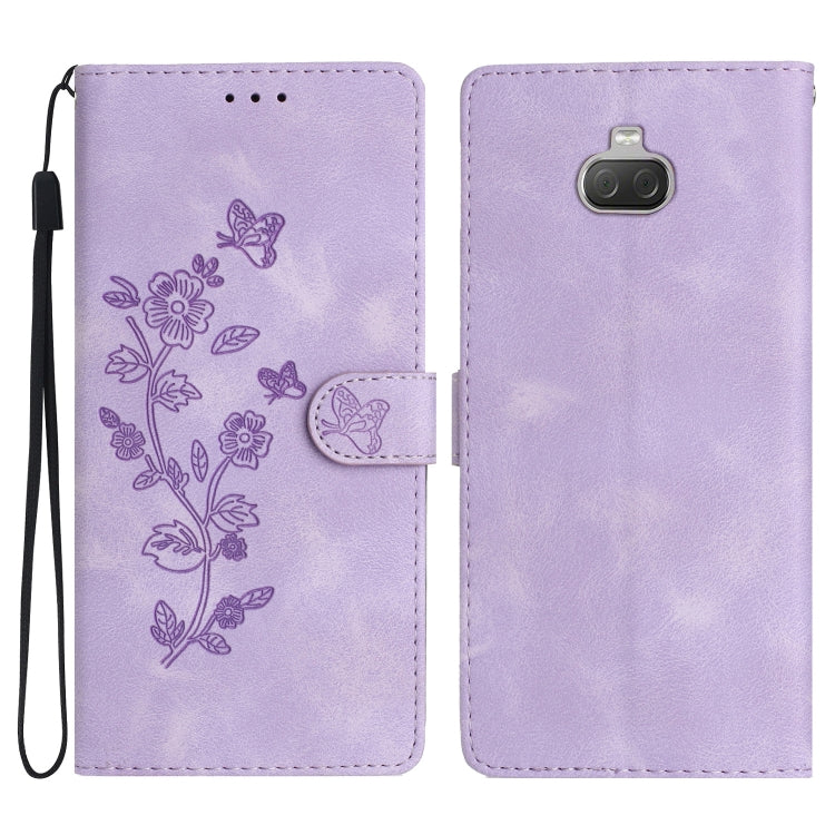 Flower Butterfly Embossing Pattern Leather Phone Case, Series 1