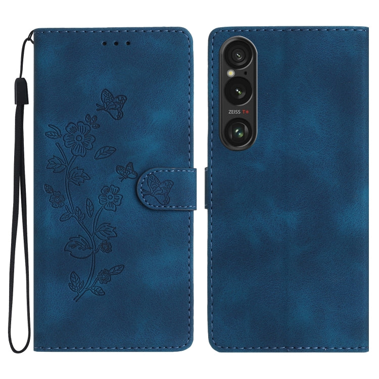 Flower Butterfly Embossing Pattern Leather Phone Case, Series 1