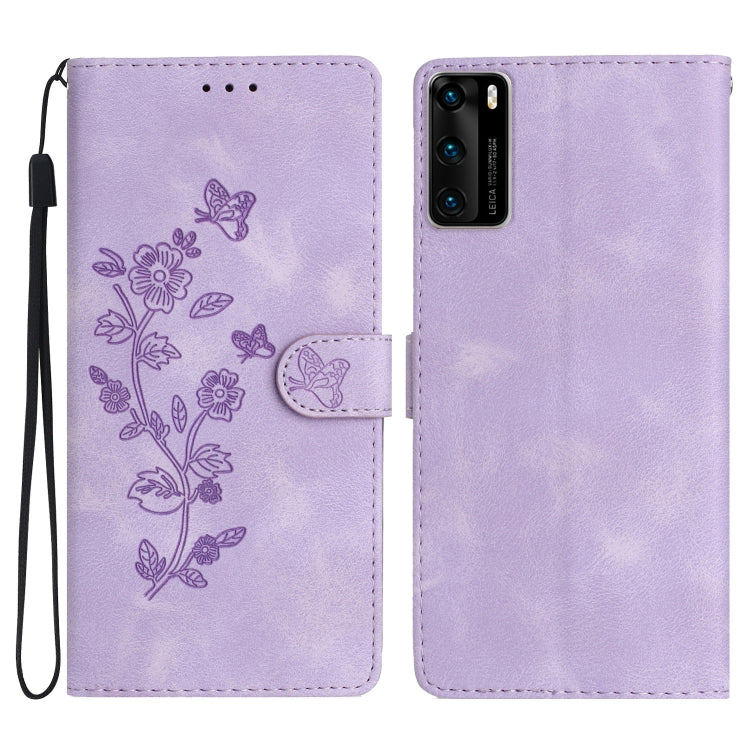 Flower Butterfly Embossing Pattern Leather Phone Case, Series 1 My Store