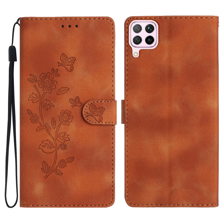 Flower Butterfly Embossing Pattern Leather Phone Case, Series 2