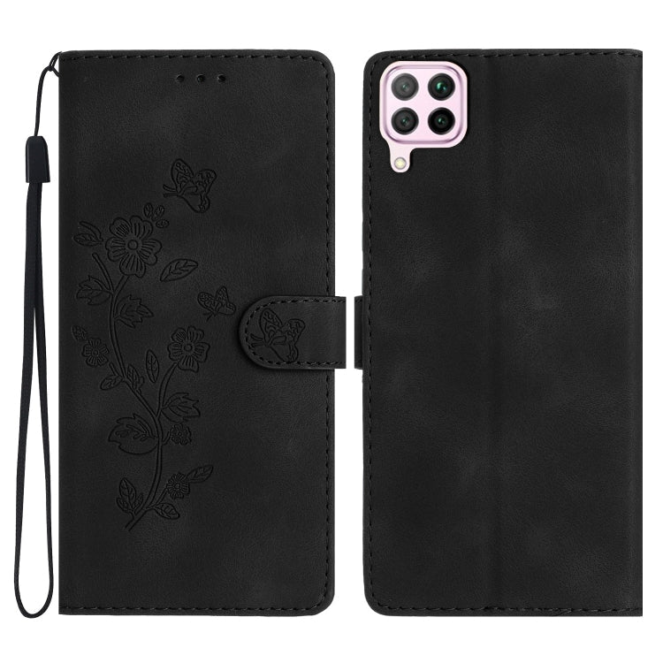 Flower Butterfly Embossing Pattern Leather Phone Case, Series 2