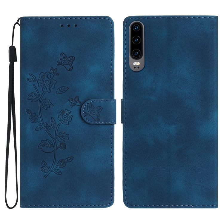 Flower Butterfly Embossing Pattern Leather Phone Case, Series 1